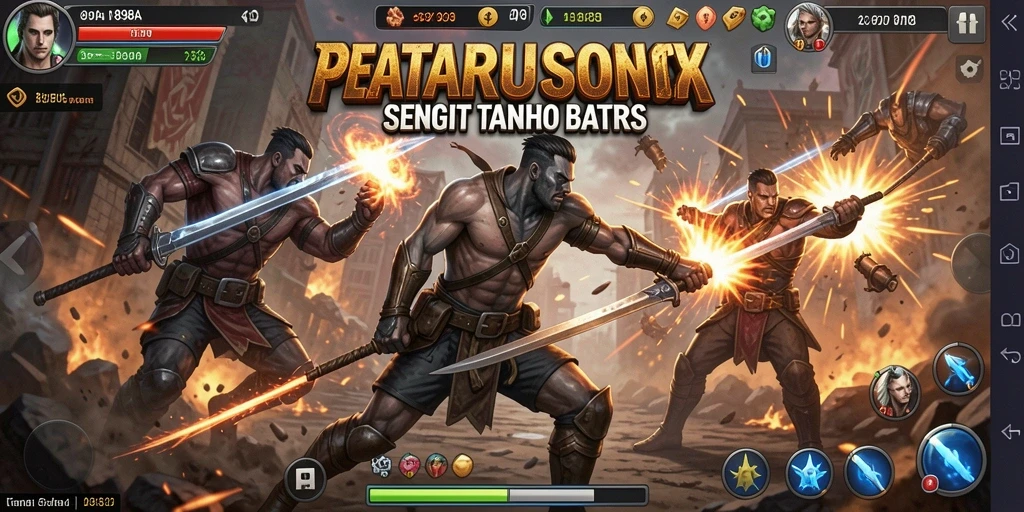 Screenshot gameplay Fighting 898A yang intens dan mendebarkan.