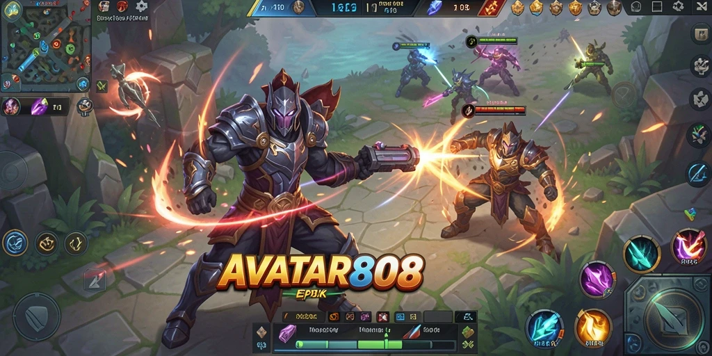 Tampilan gameplay mendebarkan di AVATAR808 dengan aksi seru.