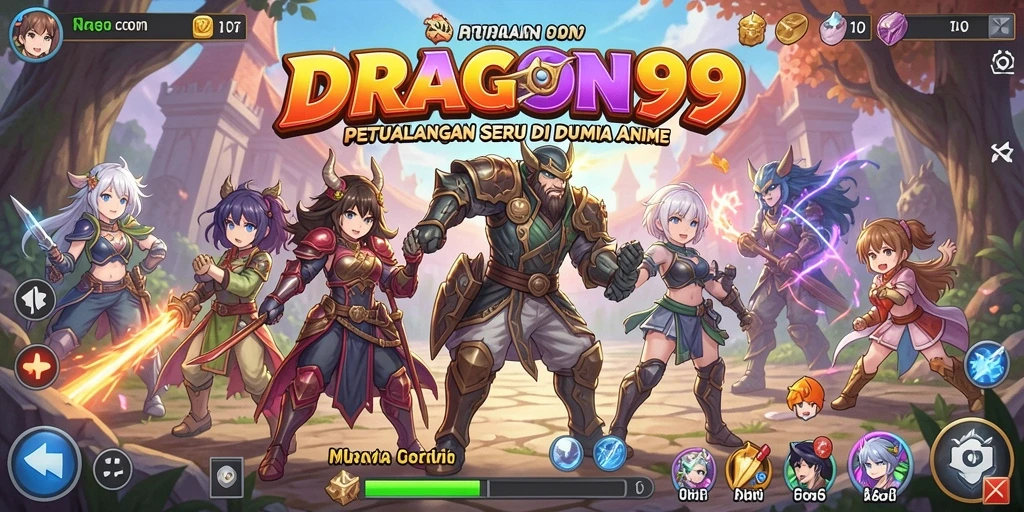 Tampilan gameplay DRAGON99 yang menakjubkan dan penuh warna.