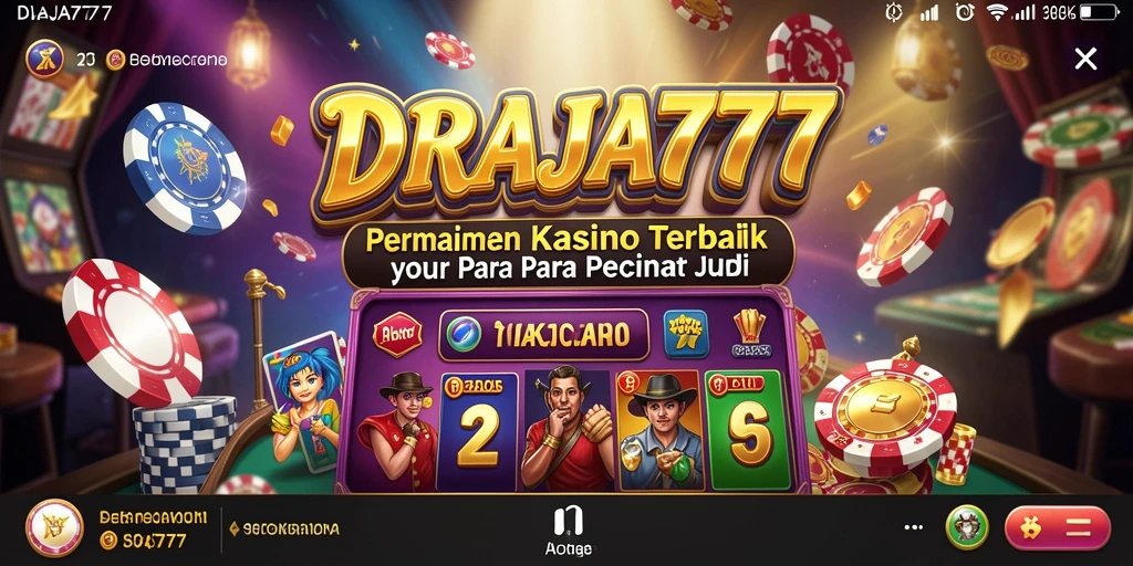 Screenshot utama DRAJA777 menampilkan gameplay Kasino yang menarik dan mendebarkan.