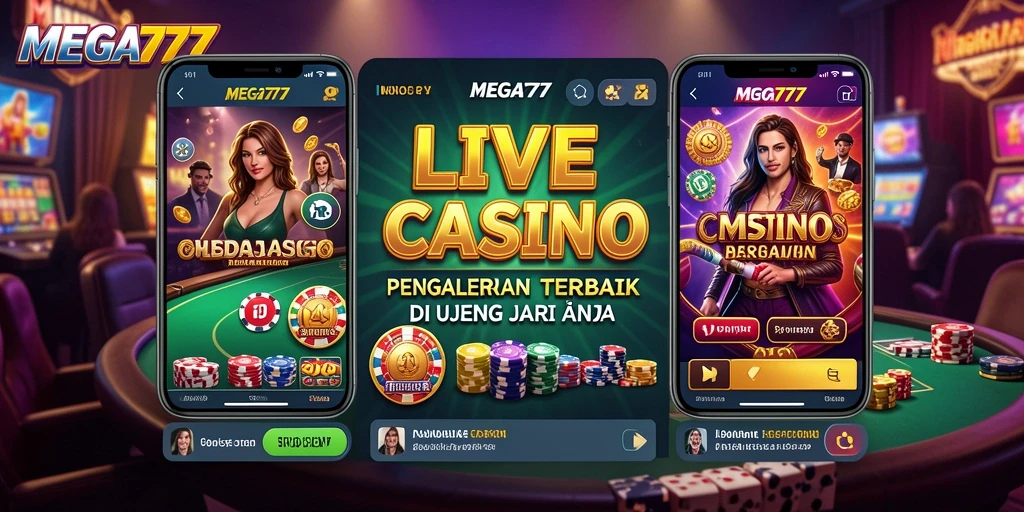 Tangkapan layar utama dari gameplay Live Casino MEGA777.