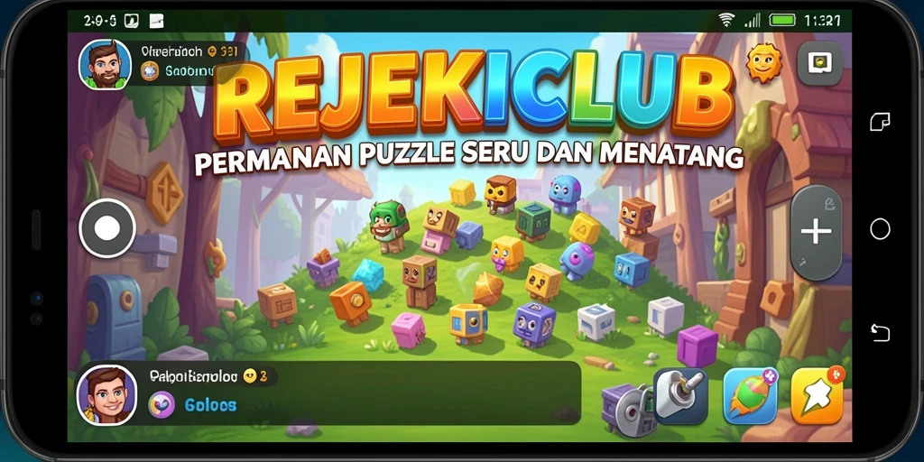 Tampilan gameplay seru di REJEKICLUB dengan berbagai tantangan Puzzle.