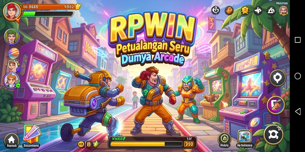 Screenshot gameplay RPWIN, menampilkan aksi seru dalam petualangan arcade.