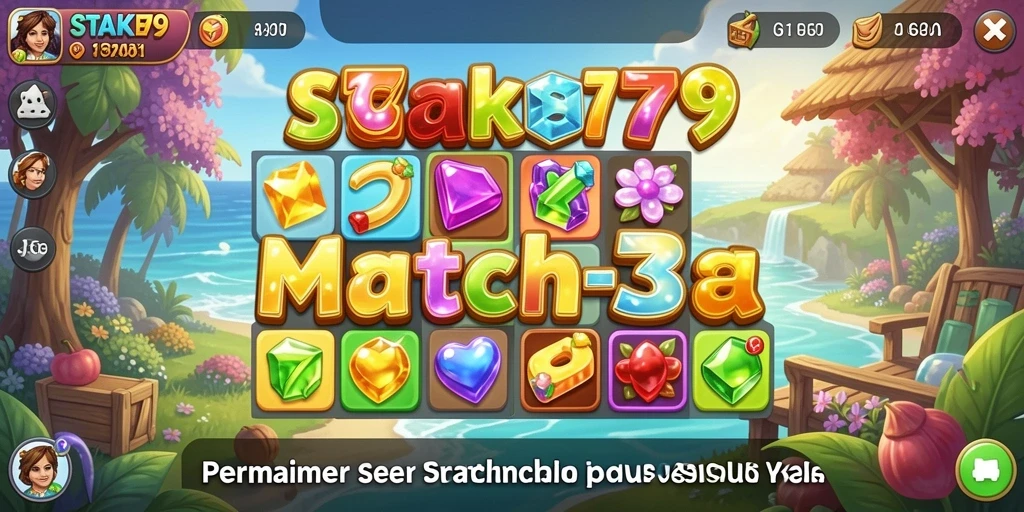 Gameplay menantang pada STAKE779 dengan kombinasi Match-3 yang menarik.