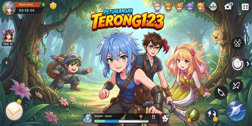Tangkapan layar gameplay menunjukkan pertarungan seru di dunia Anime.