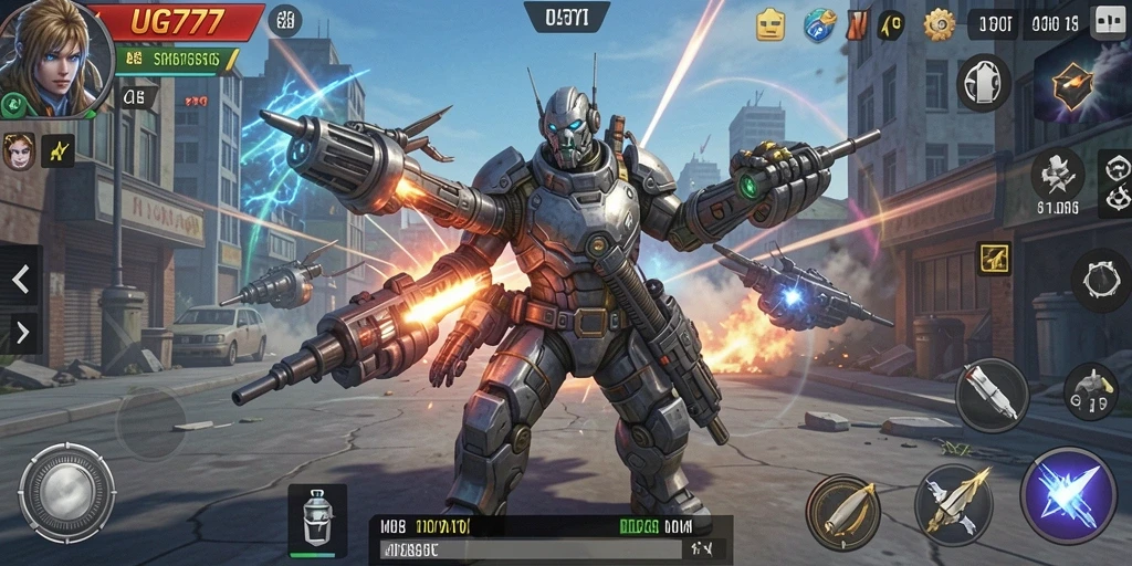 Tampilan gameplay UG777 yang menegangkan dan penuh aksi strategi.